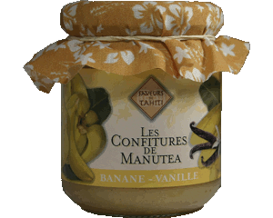 Confiture à la banane et à la vanille de Tahiti Confiture à la banane et à la vanille de Tahiti